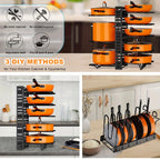 8-Tier Heavy-Duty Pot & Pan Organizer - Newest
