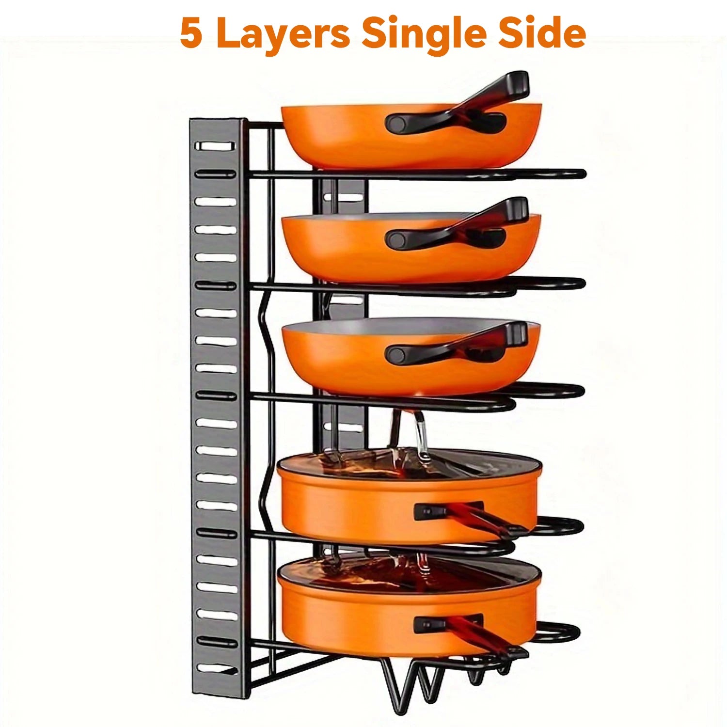8-Tier Heavy-Duty Pot & Pan Organizer - Newest