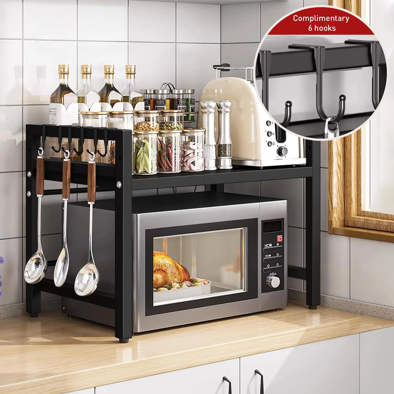 SpaceSaver Microwave Tray - Reclaim Your Countertop