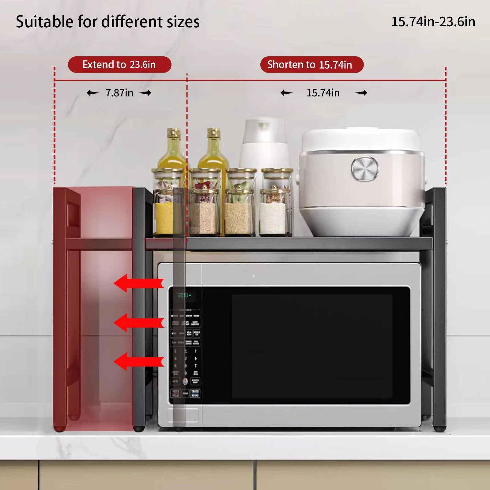 SpaceSaver Microwave Tray - Reclaim Your Countertop