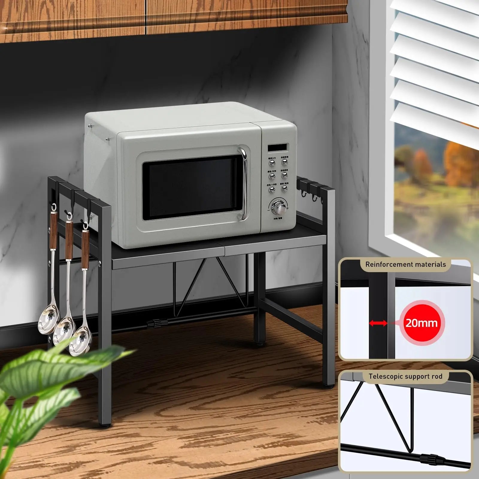 SpaceSaver Microwave Tray - Reclaim Your Countertop