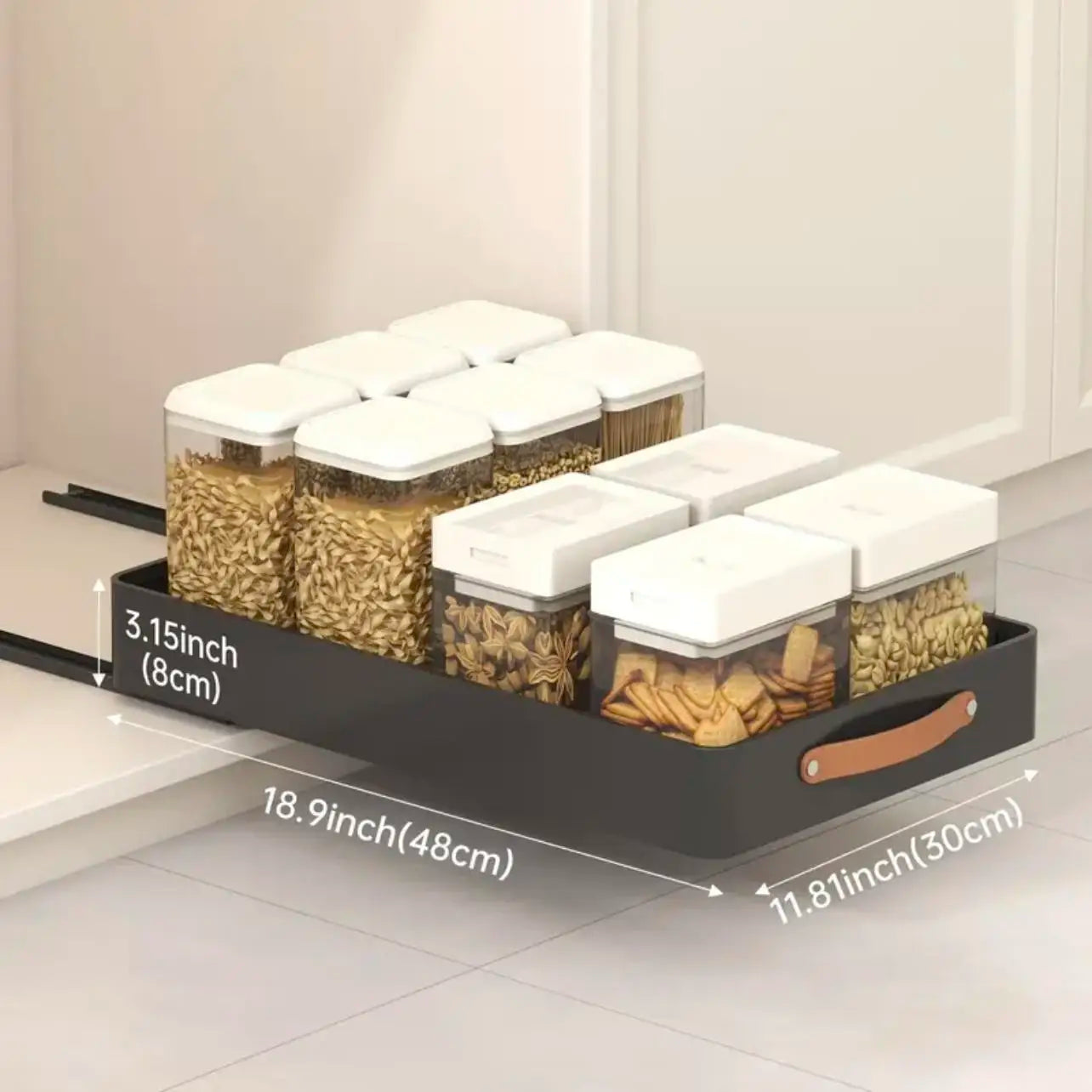 Pull-Out Cabinet Organizer with Adhesive Nano Film - Newest