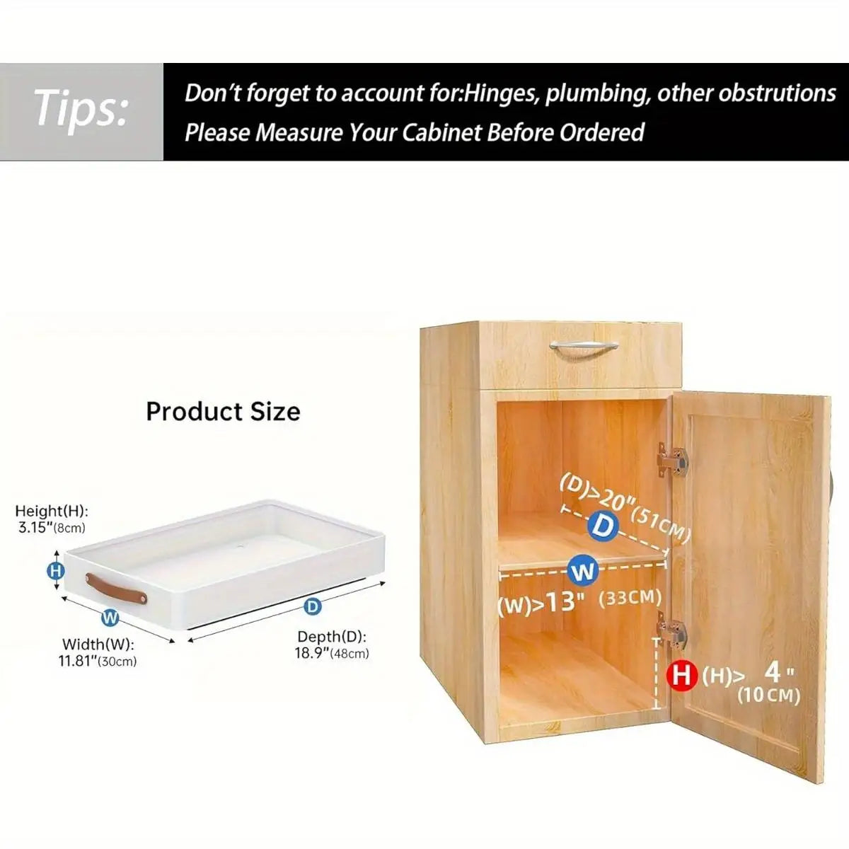 Pull-Out Cabinet Organizer with Adhesive Nano Film - Newest