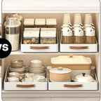 Pull-Out Cabinet Organizer with Adhesive Nano Film - Newest