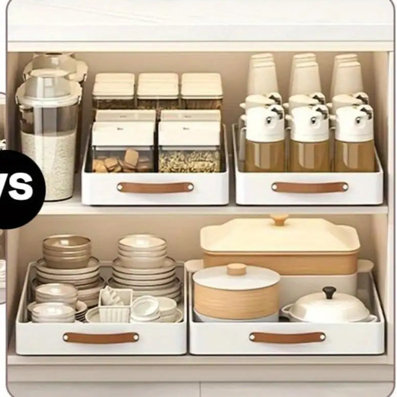 Pull-Out Cabinet Organizer with Adhesive Nano Film - Newest